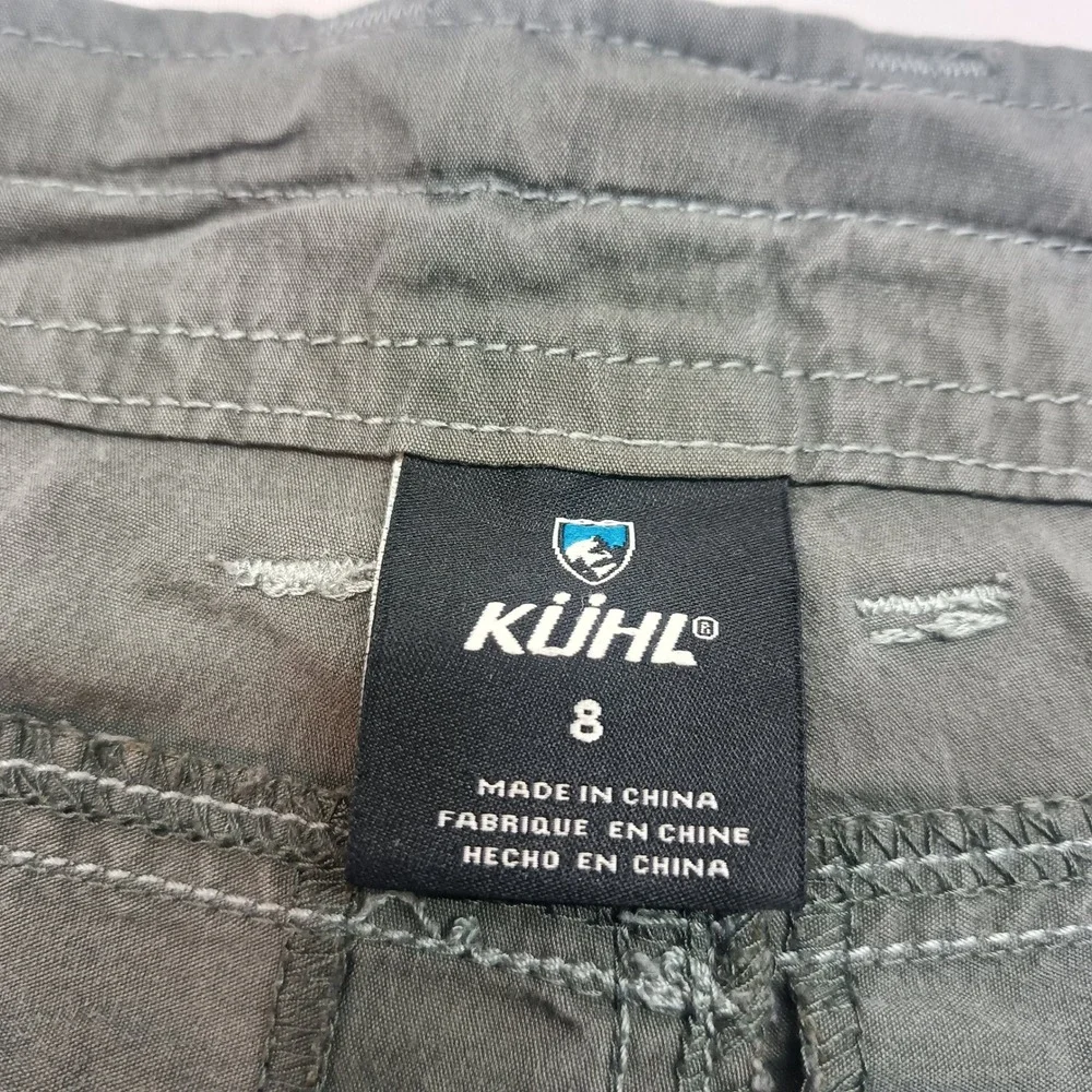 Kuhl‎ Splash 5.5 Shorts Womens 8 Dark Olive Green Hiking Outdoor Stretch Cargo